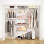 Wall Mounted Wire Closet Organizer System-4.4 FT-17-Homde