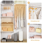 Wall Mounted Wire Closet Organizer System-4.4 FT-19-Homde