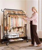 Double Clothes Rack-HS002-Homde