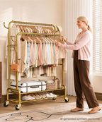 Double Clothes Rack-HS002-Homde