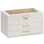 Homde Modern Jewelry Box for Women: 4-Layer Organizer with Clear Lid-3-Layer-2-Homde