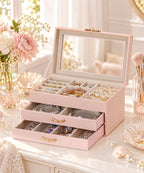 Homde Modern Jewelry Box for Women: 4-Layer Organizer with Clear Lid-4-Layer-32-Homde