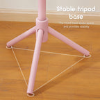 Homde Kids Wooden Coat Rack Stand with 9 Hooks and Adjustable Height-Homde