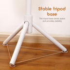 Homde Kids Wooden Coat Rack Stand with 9 Hooks and Adjustable Height-Homde