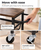 Homde Slim Rolling Storage Cart: 7.1 inch Wide for Narrow Kitchen Spaces - 6-Homde