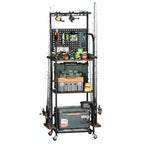 Homde Fishing Rod Holder with Wheels, 12-Rod Garage Storage Rack - 1-Homde
