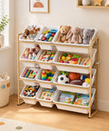 Homde Kids Toy Storage Organizer: 4-Tier Organized Shelf for Playroom - 1-Homde