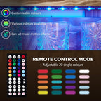 Homde Wall Mounted Wood Wine Rack with Glass Holder and Liquor Dispenser-With LED-12-Homde